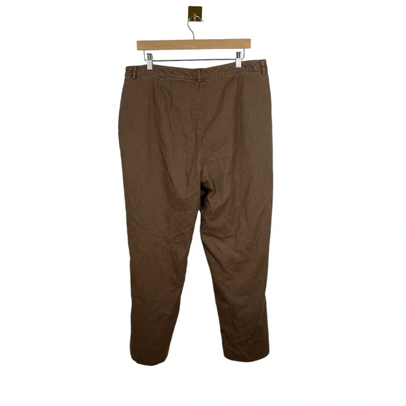 L.L. Bean Women’s Classic Fit Dress Pants in Brown Size 18 - Picture 6 of 9
